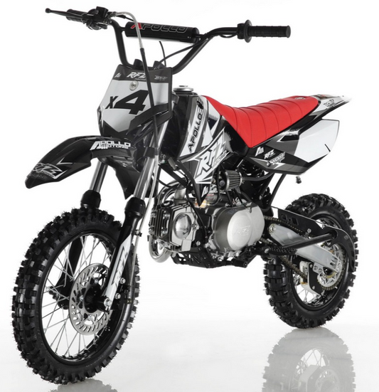 Apollo 110 RFZ X4 Pit Bike, 4-Speed Semi-Automatic (14/12) - Powersports Warehouse