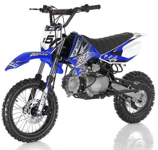 Apollo 125 Dirt Bike, 4-Speed Manual Pit Bike, (14/12) - Powersports Warehouse