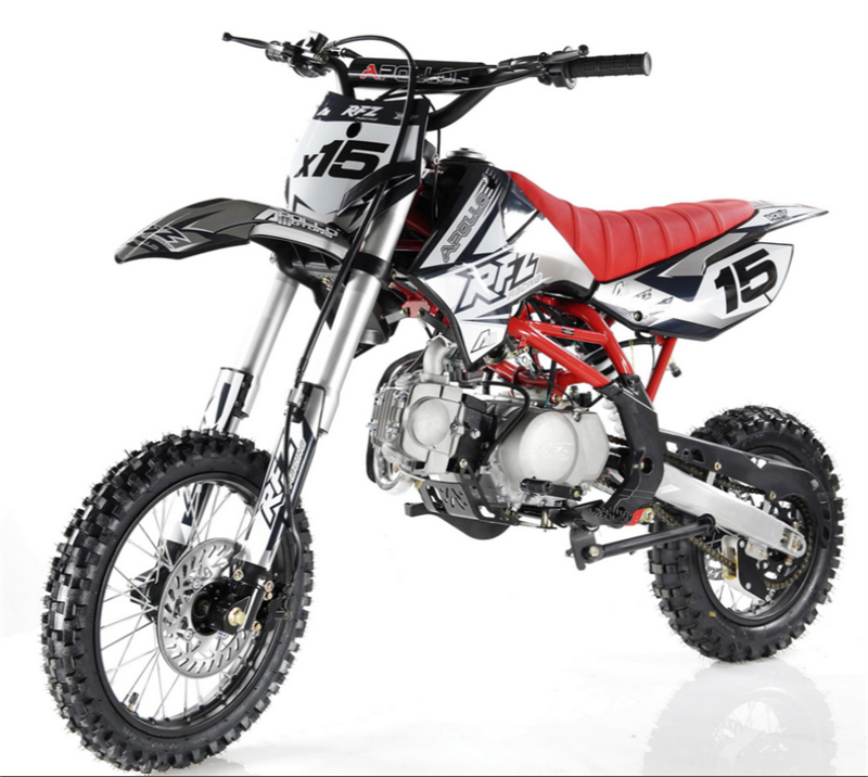 Apollo 125 RFZ X16 Dirt Bike, 4-Speed Automatic Pit Bike, (14/12) - Powersports Warehouse