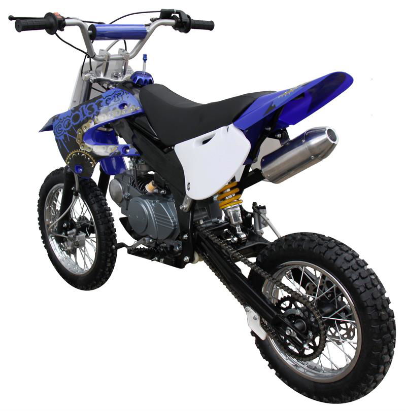 Coolster 125F Dirt Pit Bike, 4-Speed, Manual, Mid Sized, Kick Start, 55mph, (14/12) - Powersports Warehouse