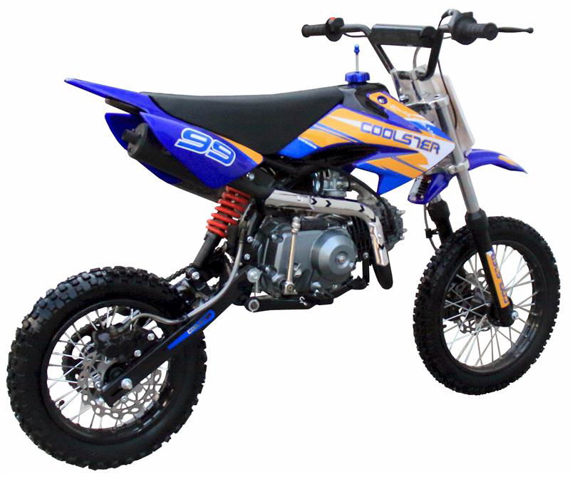 Coolster 125R Dirt Bike, 4-Speed, Manual, Mid Sized, Kick Start, 50mph (14/12) - Powersports Warehouse