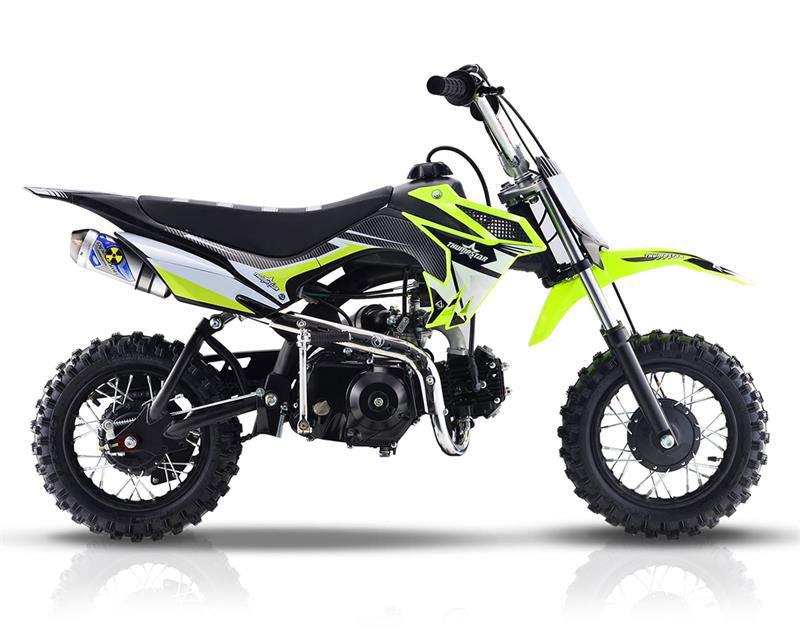 Thumpstar TSB 70cc Dirt Bike, 4-Speed Semi Automatic, Kick Start, (14/12) - Powersports Warehouse