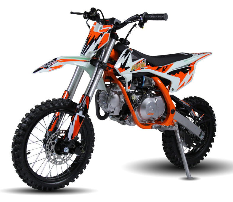 XB-27 110cc Dirt Bike, 4-Speed Semi Auto, e-Start, Dual Disc Brake, Inverted Forks, (14/12) - Powersports Warehouse