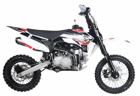 PitsterPro MXR 125 SS Dirt Bike, Semi-Auto E-Start Kick Backup Midsize (14/12) 27in seat height - Powersports Warehouse