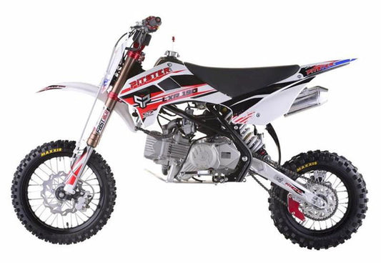 PitsterPro LXR 190F Dirt Bike, 5-Speed Manual E-Start Kick Backup midsize (14/12) 33in seat height - Powersports Warehouse