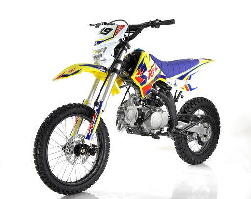 Apollo RFZ 125cc Dirt Bike, 4-Speed Manual, Headlight, Dual Disc (17/14) - Powersports Warehouse