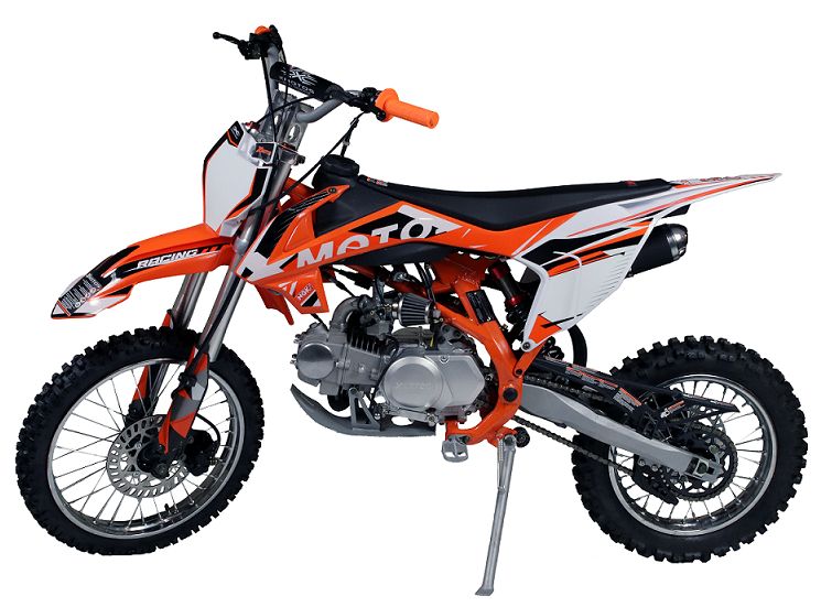 X-Motos 125TR Dirt Bike, 4-Speed Manual Kick Start (17/14) - Powersports Warehouse