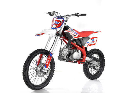 Apollo Z20 MAX 125cc Dirt Bike, 4-Speed Manual Pit Bike, (19/16) - Powersports Warehouse