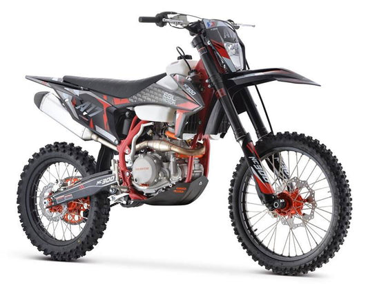 EGL A17 300cc Dirt Bike, 6-Speed Manual, Liquid Cooled Electric Start with Kick backup (21/18) - Powersports Warehouse