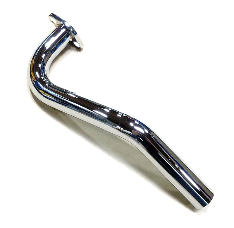 1-1/4 inch CHROME Fatty Exhaust Header, for Mini Bike Go Kart Honda GX160/200, Titan, Predator - Powersports Warehouse