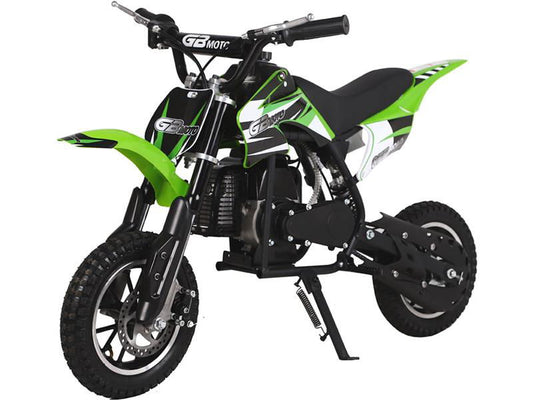 49cc GB 2-Stroke Gas Dirt Bike, Green - Powersports Warehouse