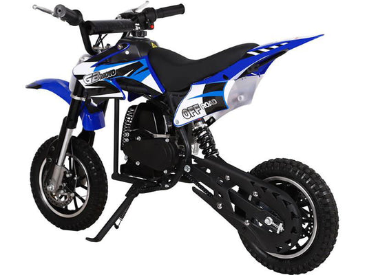 49cc GB Gas 2-Stroke Dirt Bike Blue - Powersports Warehouse