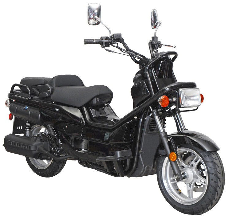 Rover 150cc Moped Scooter, Remote Start/Kill/Alarm, USB, 13inch Wheels - Powersports Warehouse
