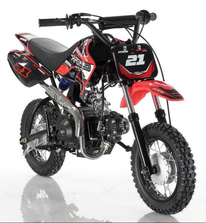 Apollo 70 Semi-auto Mini Dirt Bike IN-STOCK - Powersports Warehouse