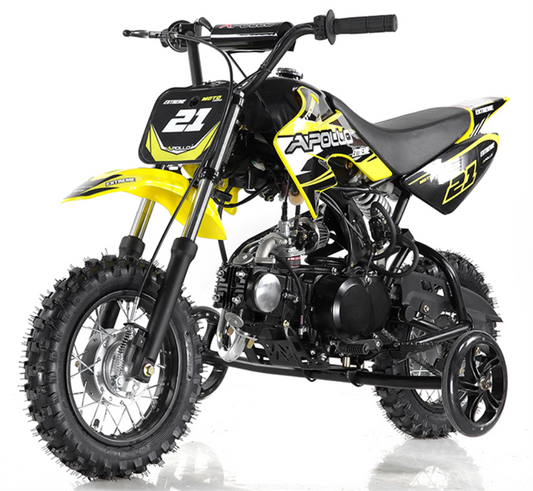 Apollo 70 Semi-automatic GAS Mini Dirt Bike Pit Bike - Powersports Warehouse