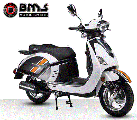 BMS Premier 150 Moped Scooter: California Legal Scooters - Powersports Warehouse