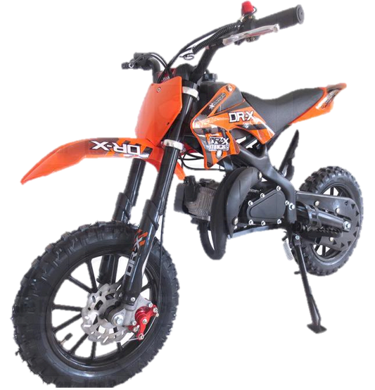 DRX Holeshot 50cc Dirt Bike, Automatic, 2-Stroke CARB Approved - Powersports Warehouse