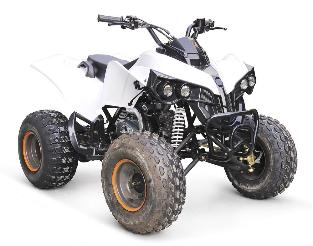 ATV 125(C) 3-Speed Semi-Automatic, with Reverse, 8" Wheels, Drum/Disc Brake, Footrests, Front Bumper - Powersports Warehouse