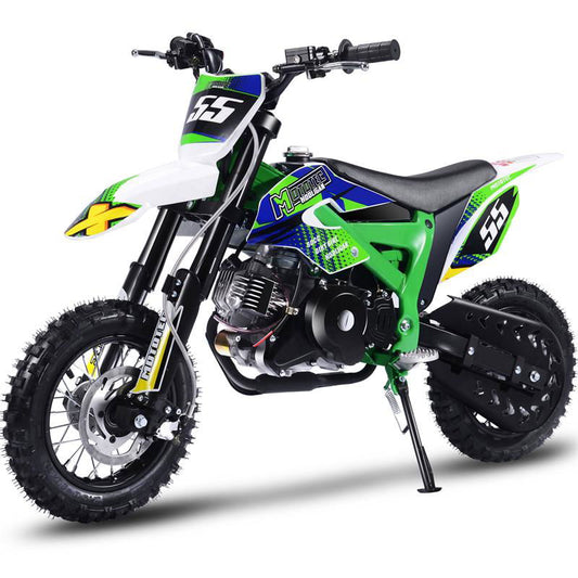 Hooligan Dirt Bike, 60cc 4-Stroke Gas, Fully-Automatic Electric Start, Green - Powersports Warehouse