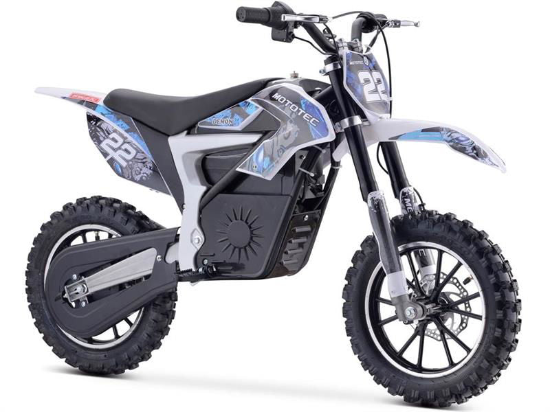Kids Electric Dirt Bike 36v 500w Lithium, Blue - Powersports Warehouse