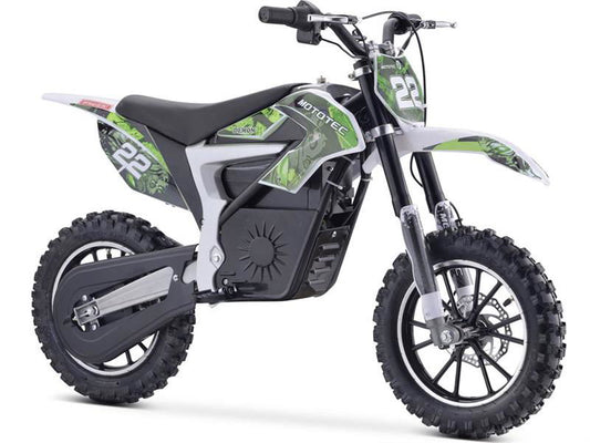 Kids Electric Dirt Bike 36v 500w Lithium, Green - Powersports Warehouse