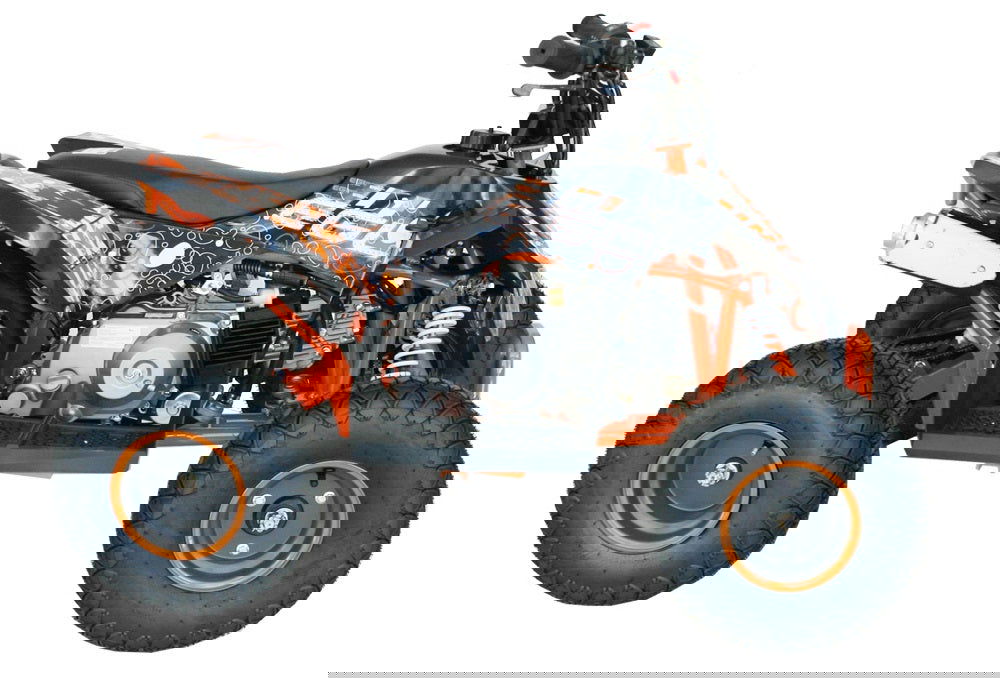 *125 ATV, Gas Engine, Remote Start/Kill, 3-Speed, Semi-Automatic, with Reverse, 7" Wheels, Disc Brake - Powersports Warehouse
