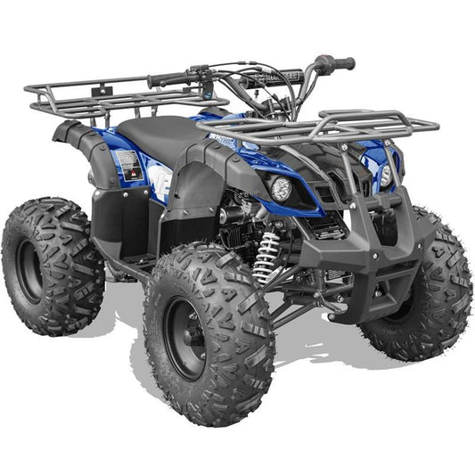 MotoTec Bull 125cc 4-Stroke Kids Gas ATV AGE 10+ Blue - Powersports Warehouse