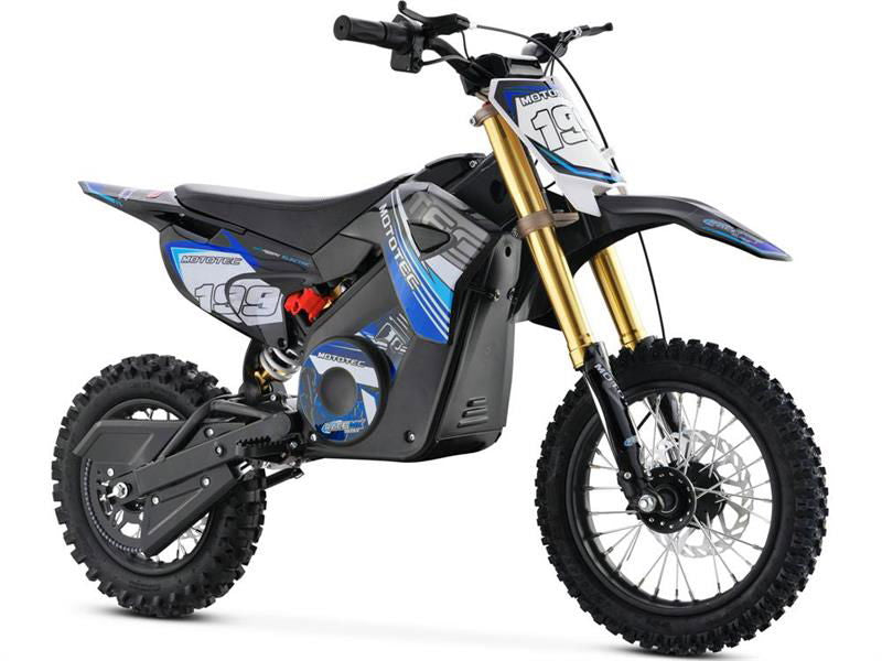 Pro Electric Dirt Bike 36v 1000w Lithium, Max Load 150lbs, Blue - Powersports Warehouse