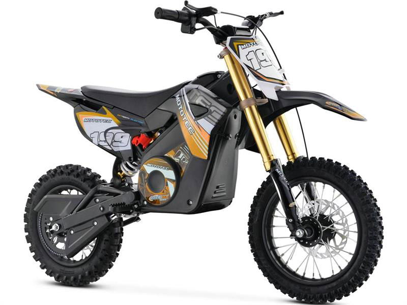 Pro Electric Dirt Bike 36v 1000w Lithium, Max Load 150lbs, Orange - Powersports Warehouse
