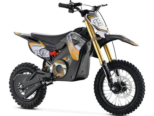 Pro Electric Dirt Bike 36v 1000w Lithium, Max Load 150lbs, Orange - Powersports Warehouse