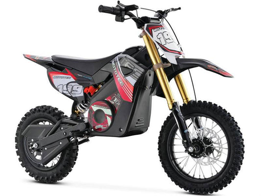 Pro Electric Dirt Bike 48v 1500w Lithium, Max Load 150lbs, Red - Powersports Warehouse