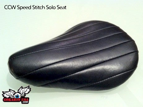 Renegade Bobber Speed Rib Solo Seat - Powersports Warehouse