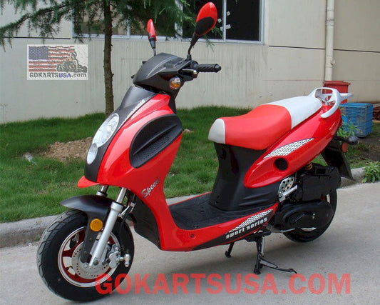 Roketa MC-01 Lambda 50 Moped Scooter - Powersports Warehouse