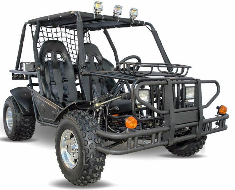 Safari 200 Buggy Jeep Go Kart, CVT Transmission with Reverse, Lights, Alloy Wheels - Powersports Warehouse
