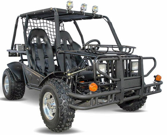 Safari 200 Buggy Jeep Go Kart, CVT Transmission with Reverse, Lights, Alloy Wheels - Powersports Warehouse