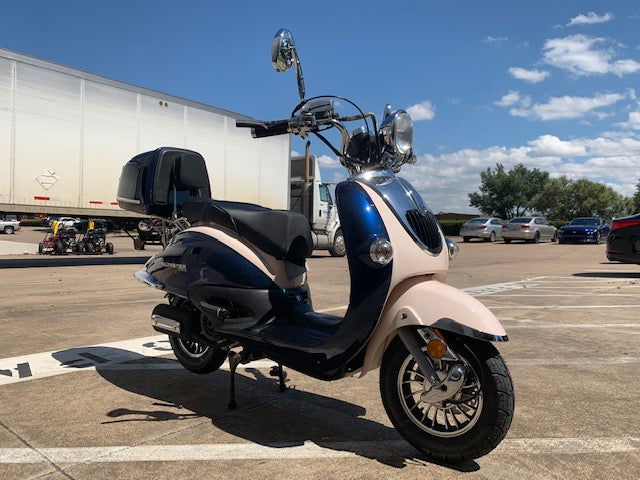 Sorrento 50cc Moped Scooter, Fully Assembled - Powersports Warehouse