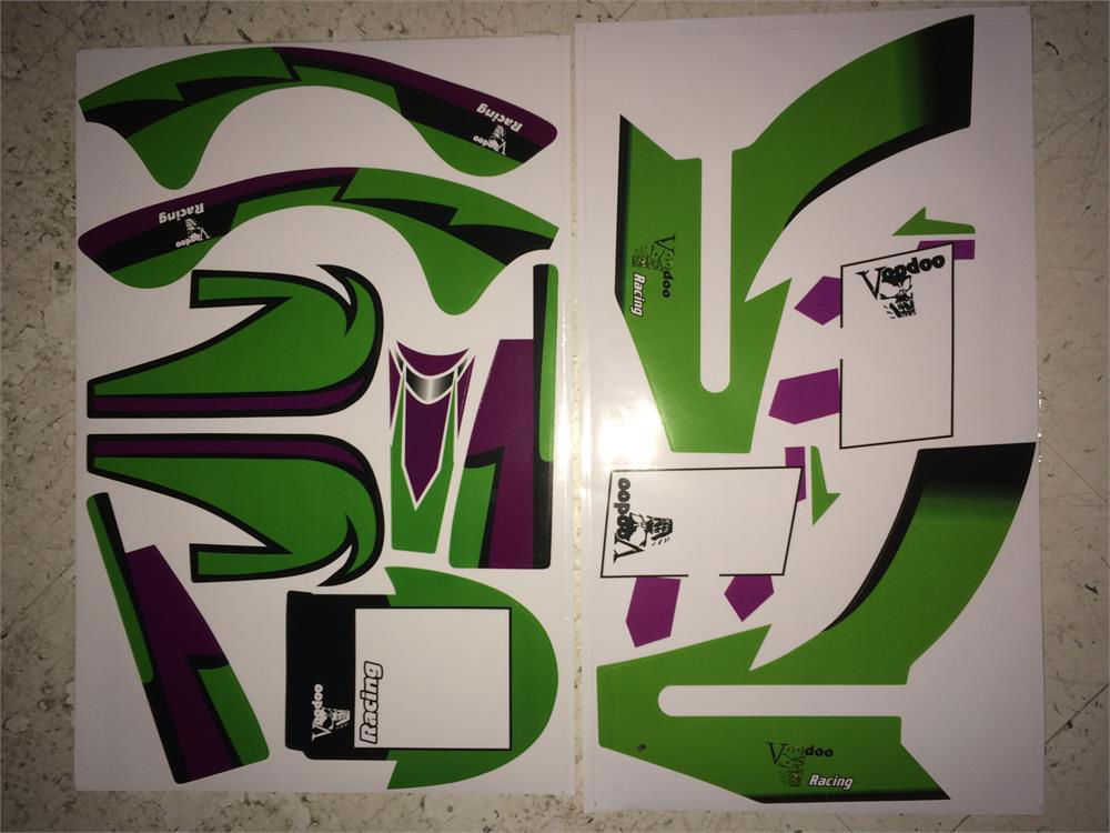 Sticker Set, for Voodoo VR1 Adult Race Go Kart - Powersports Warehouse