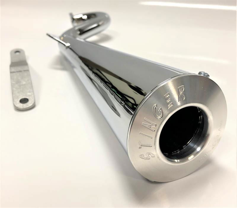 Stinger Exhaust Header, for Mini Bike or GoKart fits Honda GX200, Titan, Predator - Powersports Warehouse