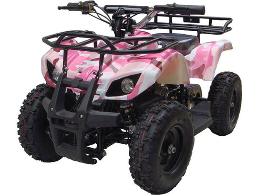 Talon Kids Electric ATV, 2-Speed with Reverse Real Tires v4 24v 350w Pink (Age 6+) IN STOCK - Powersports Warehouse