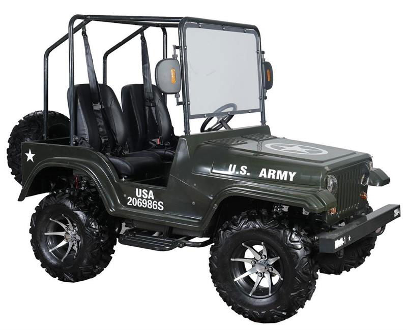 Thunder Bird Off-Road Jeep Go Kart 200cc EFI Fully Automatic With Reverse 12" Alloy Wheels - Powersports Warehouse