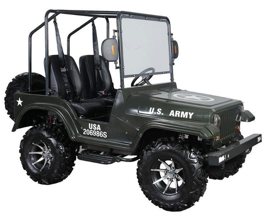 Thunder Bird Off-Road Jeep Go Kart 200cc EFI Fully Automatic With Reverse 12" Alloy Wheels - Powersports Warehouse