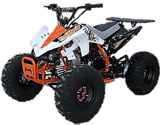 TrailMaster K125 Mid-Sized Sport ATV, Fully-Automatic with Reverse, 8 in Wheels Large Tires AGES 14-16 - Powersports Warehouse