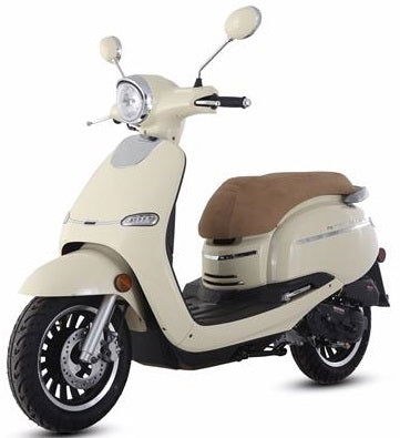Turino 50A Moped Scooter, 12" Wheels, Fully Assembled - Powersports Warehouse