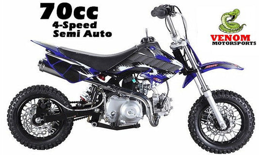 Venom 70 4-Speed Semi Automatic Pit Bike - Powersports Warehouse