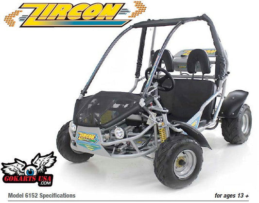 Zircon Go Kart, 150cc - Powersports Warehouse